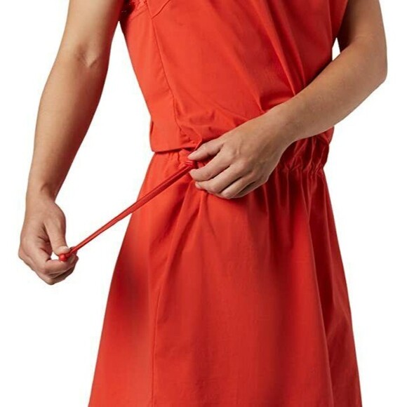 NWT New Womens Columbia Peak to Point Dress M Logo Purple Open Lace Back Cooling - Picture 3 of 11